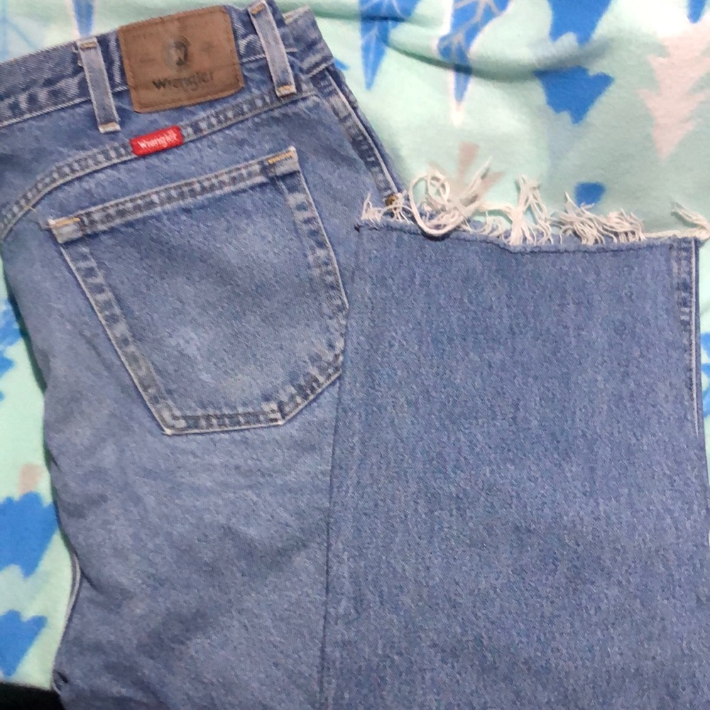 Wrangler Men's Jeans 40x29 Frayed Hem Boot cut